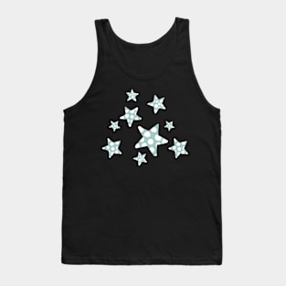 happy polka dots stars - turquoise Tank Top